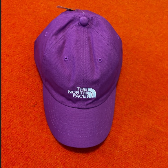 The North Face unisex crimson purple 100% cotton retro dad cap NWT - Picture 3 of 8